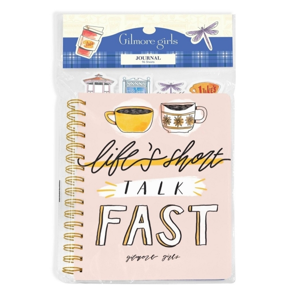 Gilmore Girls 25th Anniversary Journal Notebook Lukes Lifes Short Talk Fast NEW